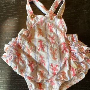 Lobster Print Kids Bodysuit